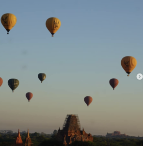 bagan hot air balloons